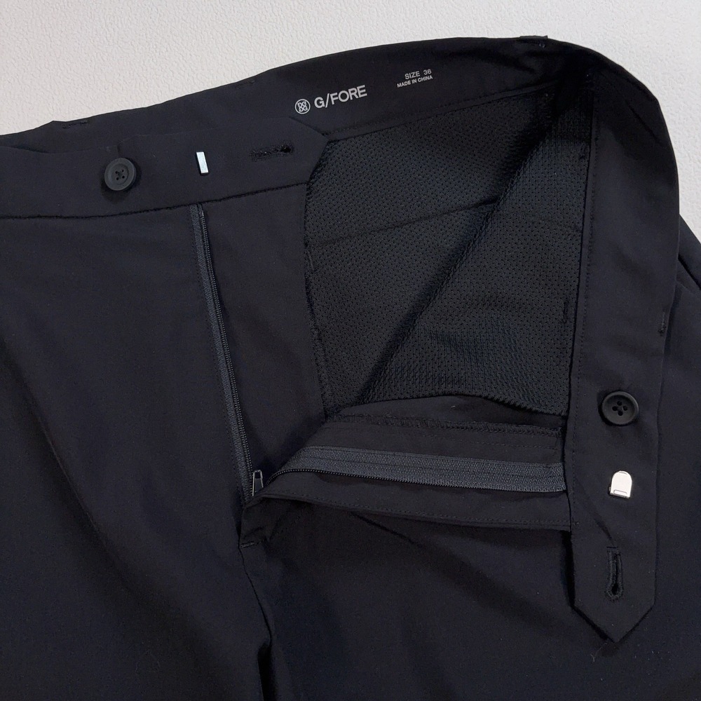 G/Fore 8" Maverick Hybrid Shorts Men's 36 Black Stretch Pockets Golf Chino Logo - Picture 4 of 14